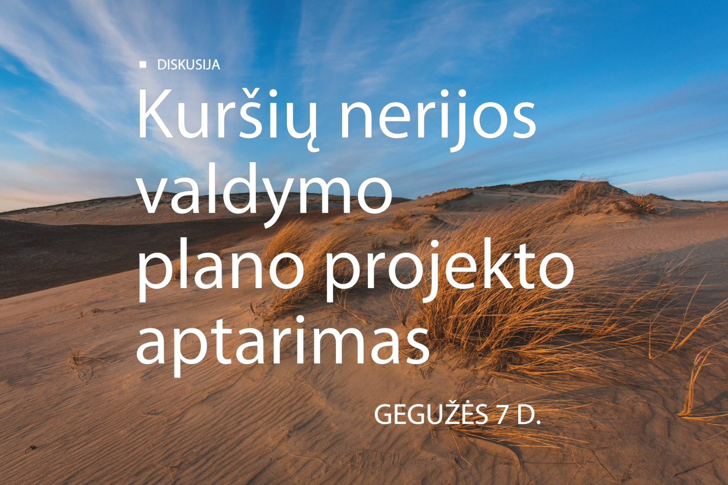 KNNP valdymo plano aptarimas