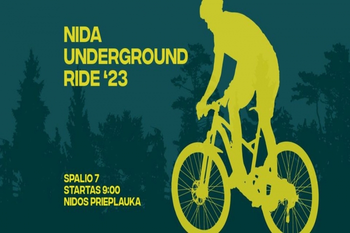 „Nida unPogrindinis dviračių važiavimas Neringojederground ride '23“