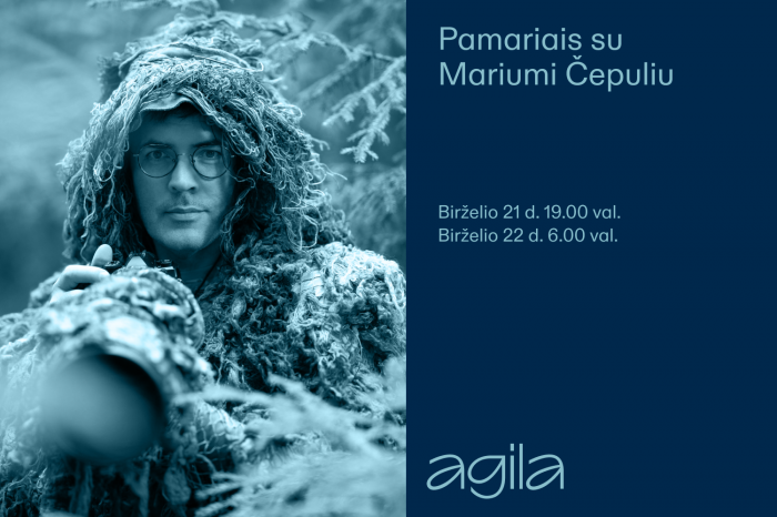 Pamariais su Mariumi Čepuliu: susitikimas „Agiloje“ ir gamtos stebėjimo žygis