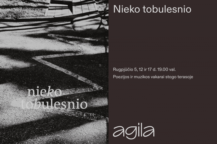„Nieko tobulesnio“: poezijos ir muzikos vakarai „Agilos“ stogo terasoje