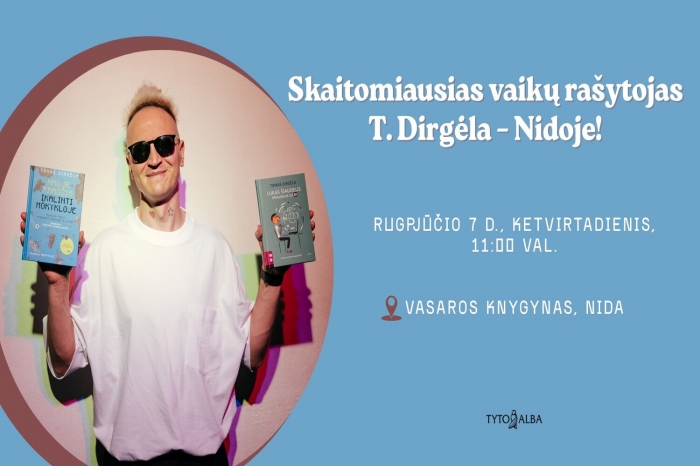 Susitikimas su  vaikų rašytoju Tomu Dirgėla