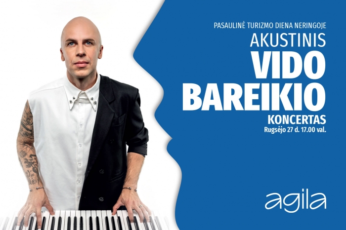 Akustinis Vido Bareikio koncertas  „Agilos“ stogo terasoje